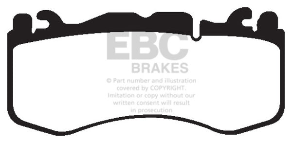 EBC 12+ Aston Martin Vantage 4.7 Yellowstuff Front Brake Pads DP42174R