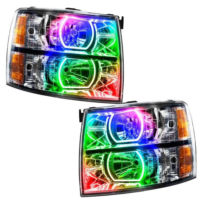 Oracle 07-13 Chevrolet Silverado SMD HL Square Style ColorSHIFT w/ Simple Cntrl SEE WARRANTY 8188-504