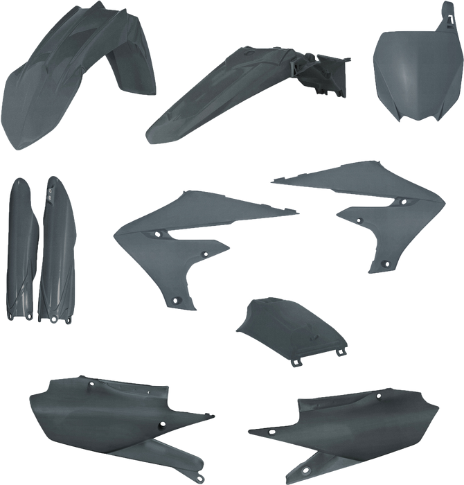 Acerbis Full Plastic Kit (Grey Metallic) For 19-22 YAMAHA YZ250F