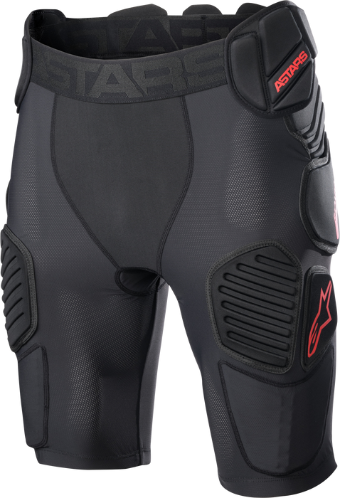 Alpinestars Bionic Pro Protection Shorts (Black red, X-Large)