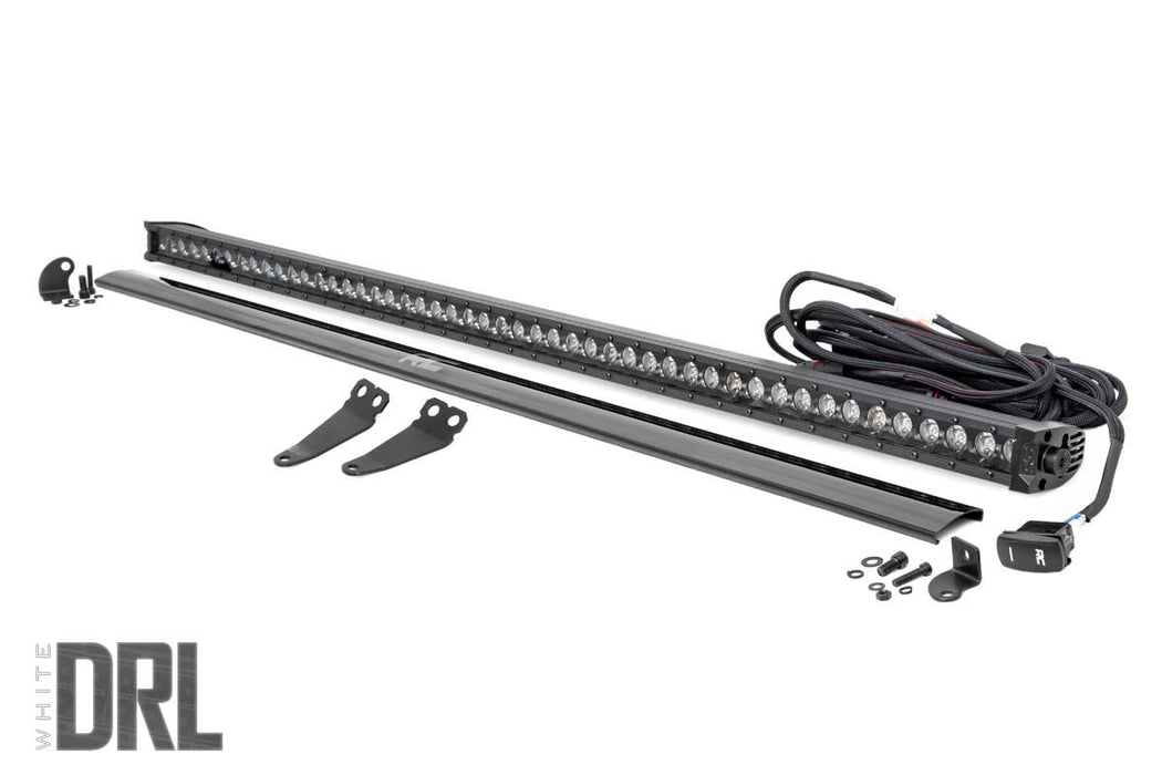 Rough Country Led Light Lower Windshield 50" Black Single Row White Drl Polaris General/General Xp 93035