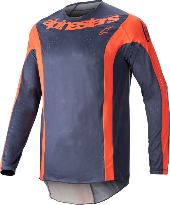 Alpinestars 2023 Techstar Jersey - Arch (X-LARGE) (NIGHT NAVY/HOT ORANGE)