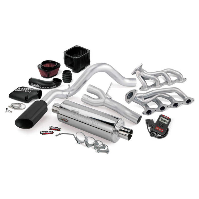 Banks Power 09 Chevy 5.3L CCSB/ECSB FFV PowerPack System SS Single Exhaust w/ Black Tip 48077-B