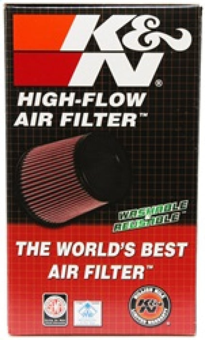 K&N Universal Clamp-On Air Filter: High Performance, Premium, Washable, Replacement Filter: Flange Diameter: 4 In, Filter Height: 7 In, Flange Length: 1.75 In, Shape: Round Tapered, RU-4680