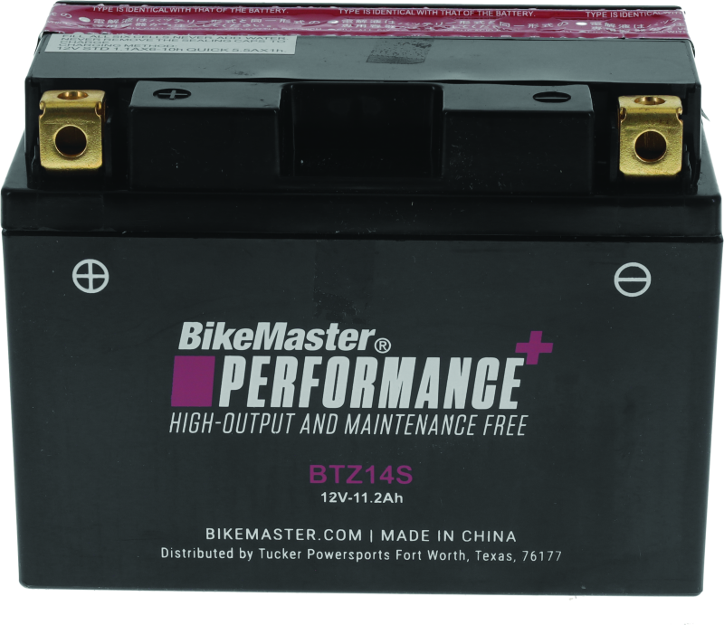 BikeMaster Performance+ Maintenance-Free Batteries BTZ14S