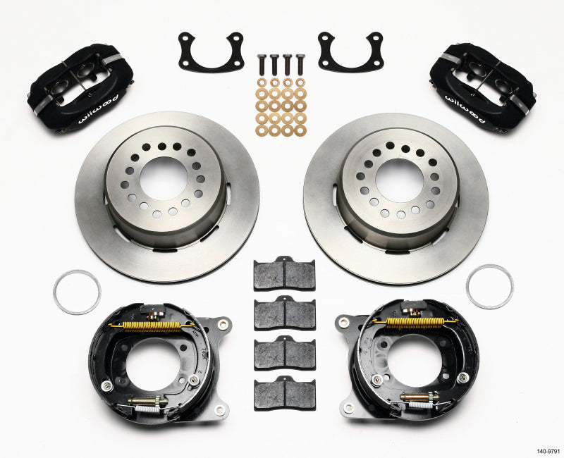 Wilwood Forged Dynalite P/S Park Brake Kit New Big Ford 2.50in Offset Front Caliper Mount 140-9791