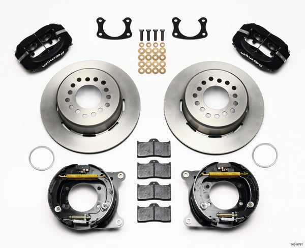 Wilwood Forged Dynalite P/S Park Brake Kit New Big Ford 2.50in Offset Front Caliper Mount 140-9791