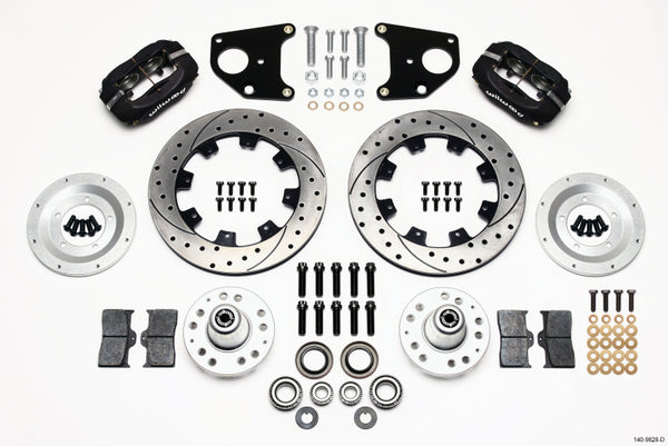 Wilwood Forged Dynalite Front Kit 12.19in Drilled 62-72 CDP B & E Body-Drum 140-9828-D