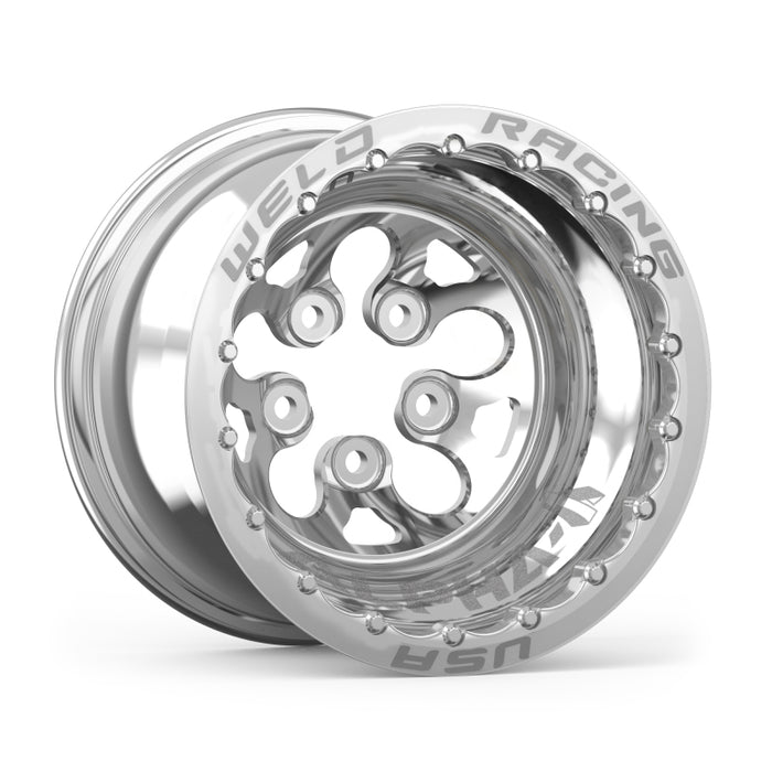 Weld Alpha-1 15x12 / 5x4.75 BP / 3in. BS Polished Wheel Polished Double Beadlock MT 83P-512276MP