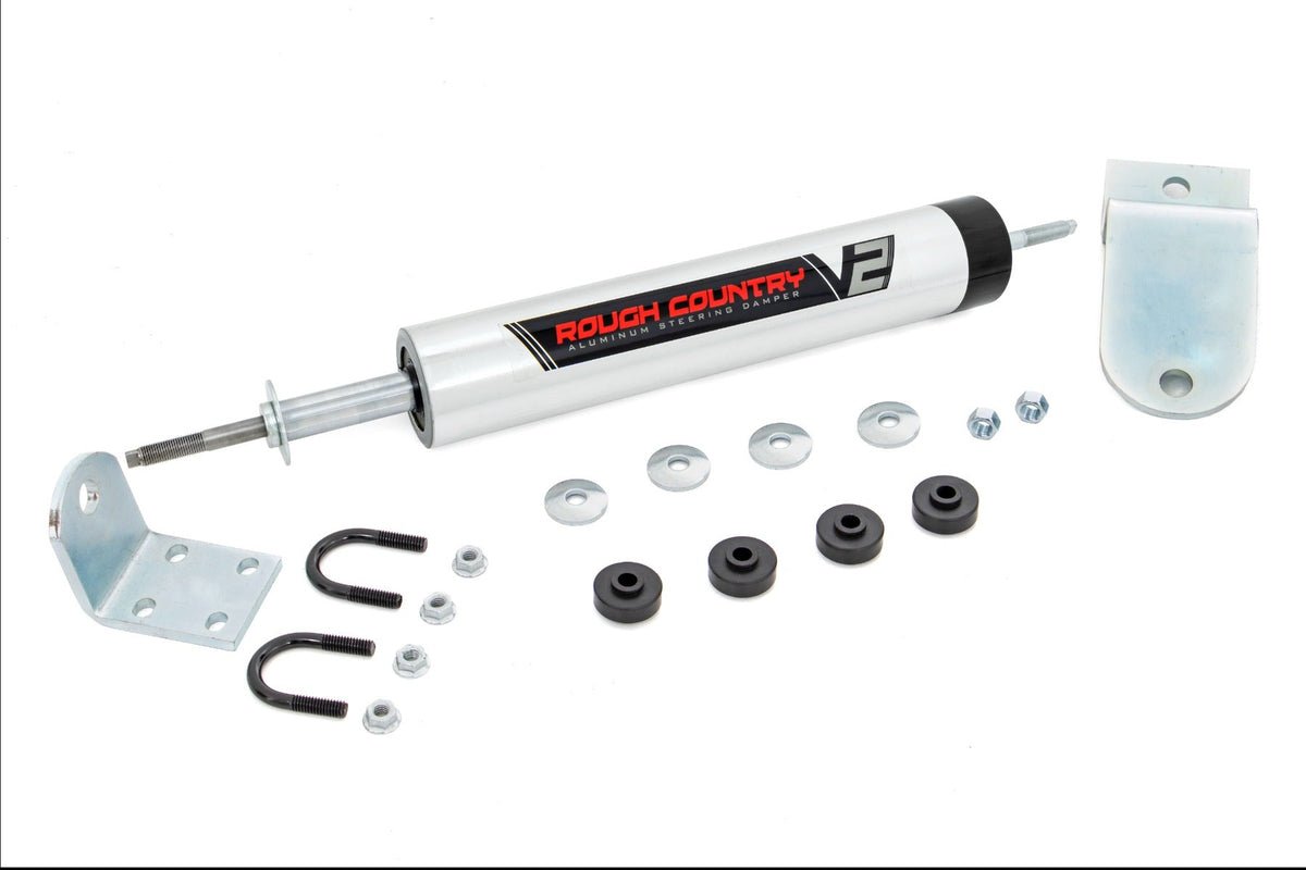 Rough Country V2 Steering Stabilizer Fits Dodge 1500 (94-01)/2500 (94-02) 2WD 8738770