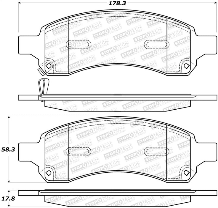 StopTech Street Brake Pads 308.1169