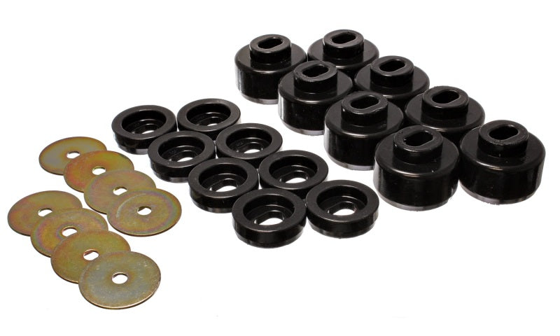 Energy Suspension 99-06 Silverado C1500/K1500/01-06 Silverado C2500/K2500 Black Body(cab) Mount Set 3.4150G