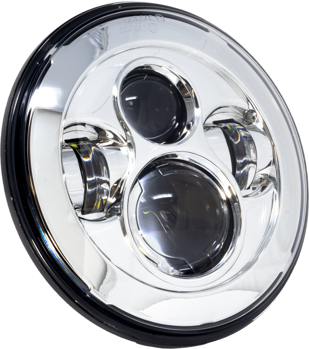 Letric Lighting Co. LLC-ILH-7C 7in. LED Headlight for compatible with Indian - Premium LED - Chrome