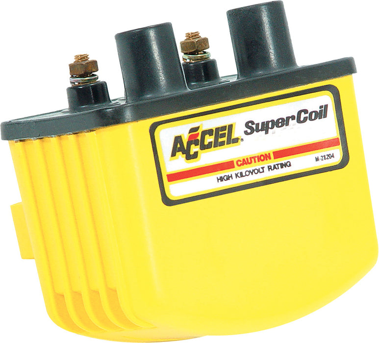 ACCEL Motorcycle 140408 Ignition Coil - Super Coil - 3.0 Ohms Res - Yellow