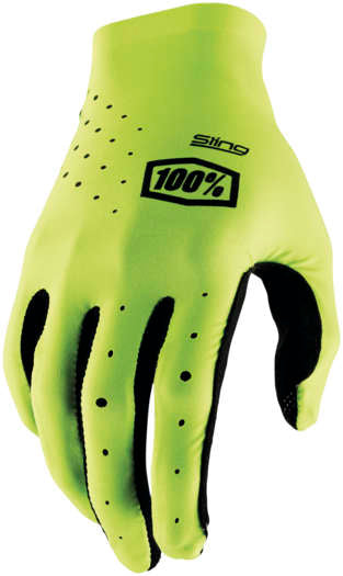 100% Sling Mx Gloves Fluo Yellow Md 10027-004-11