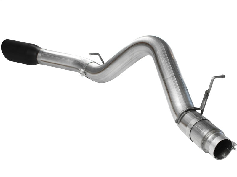 aFe MACHForce XP Exhaust 5in DPF-Back SS 11-13 GM Diesel Trucks V8-6.6L (td) (LML) (Blk Tip) 49-44041-B