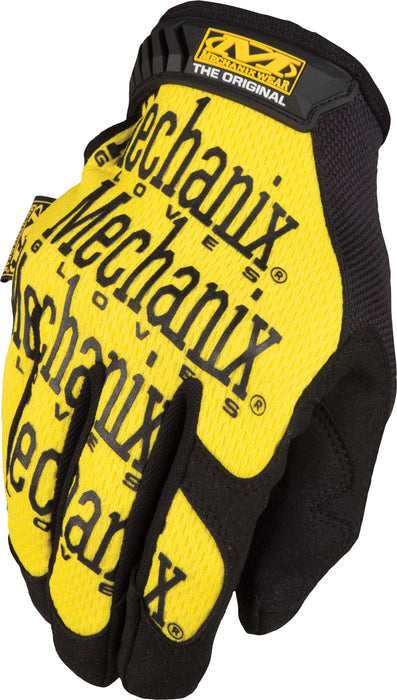 Mechanix Wear: The Original Work Glove with Secure Fit, Synthetic Leather Performance Gloves for Multi-Purpose Use, Durable, Touchscreen Capable Safety Gloves for Men (Yellow, X-Large)