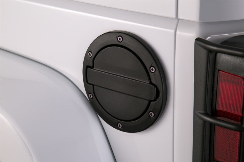 AMP Research 73000-01A Black Fuel Door for 2007-2018 Jeep Wrangler JK/JK Unlimited 2-Door/4-Door