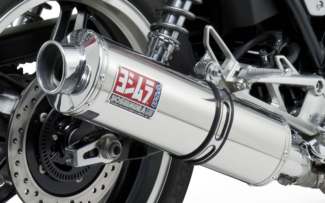 Yoshimura RS-3 Slip-On Exhaust (Street/Stainless Steel/Stainless Steel/Aluminum) Compatible with 13 Honda CB1100