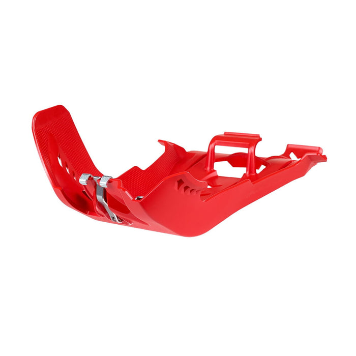 Polisport 8475300002 Fortress Skid Plate with Link Guard - Red