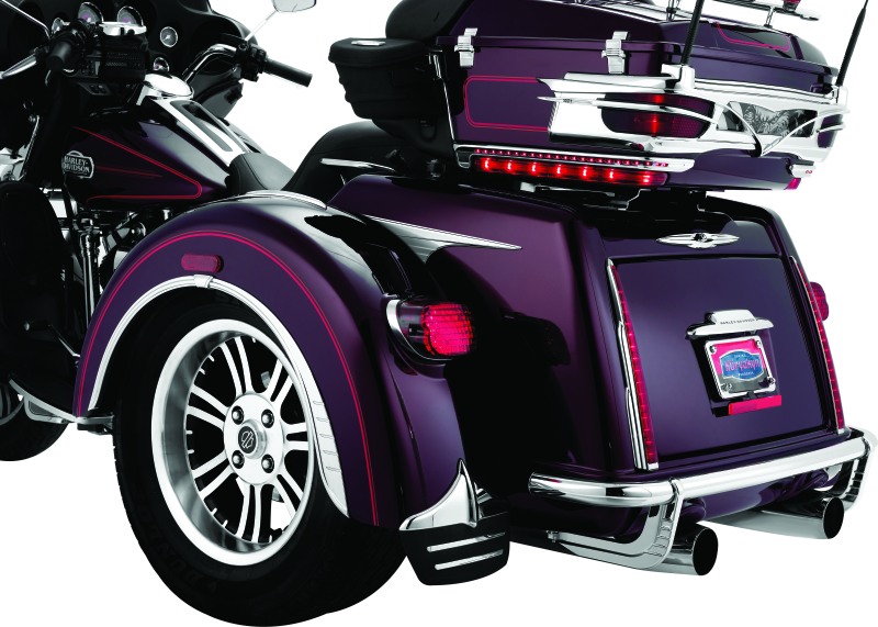 Kuryakyn Rear Mud Flaps For Trikes Chrome 7220