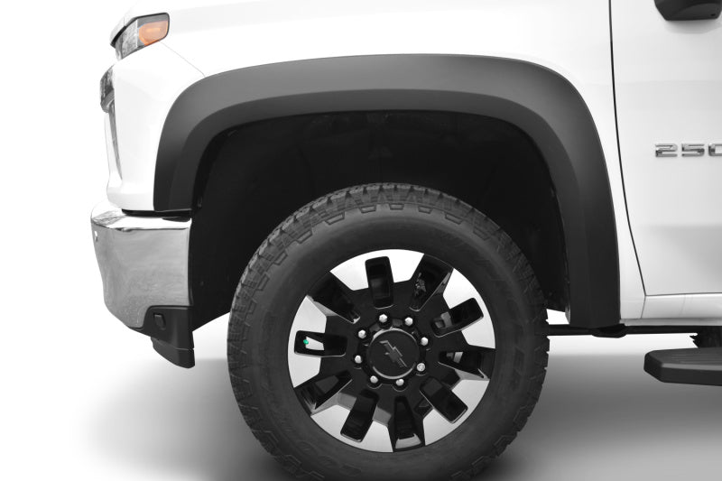 Bushwacker 2020 Chevrolet Silverado 2500 Extend-A-Fender Style Flares Front 2pc Black 40163-02