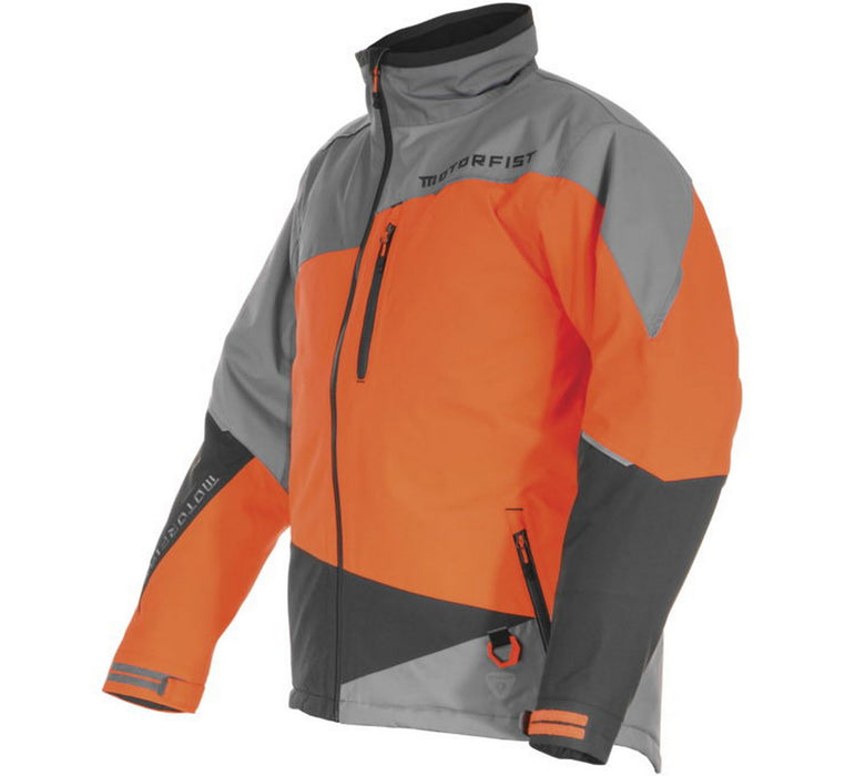 Motorfist Redline Mens Snow Jacket Orange/Gray XL