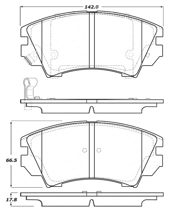 StopTech Performance Front Brake Pads 11-16 Chevy Caprice 309.1404