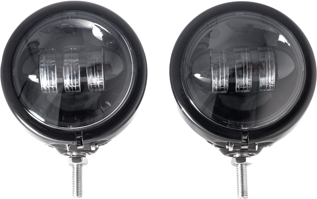 Letric Lighting Co. LLC-PL-BB 4.5in. Passing Lamp Assembly - Black LED with Black Shell