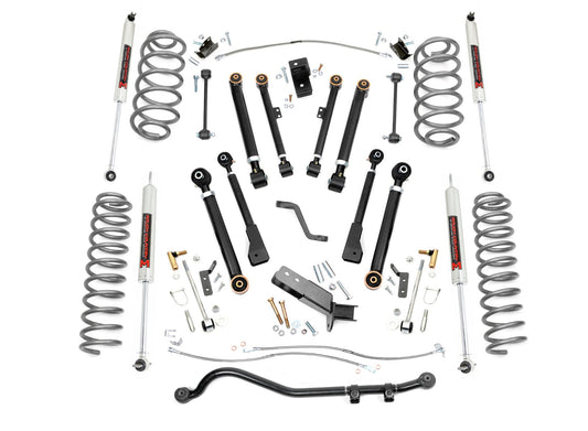 Rough Country 4 Inch Lift Kit X-Series M1 compatible with Jeep Wrangler Tj 4Wd (1997-2006) 66140