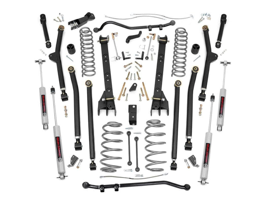 Rough Country 4 Inch Lift Kit Long Arm compatible with Jeep Wrangler Tj 4Wd (2004-2006) 63830