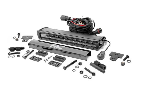 Rough Country Led Light Bumper Mount 12" Black Single Row Fits Can-Am Defender Hd 8/Hd 9/Hd 10 97001
