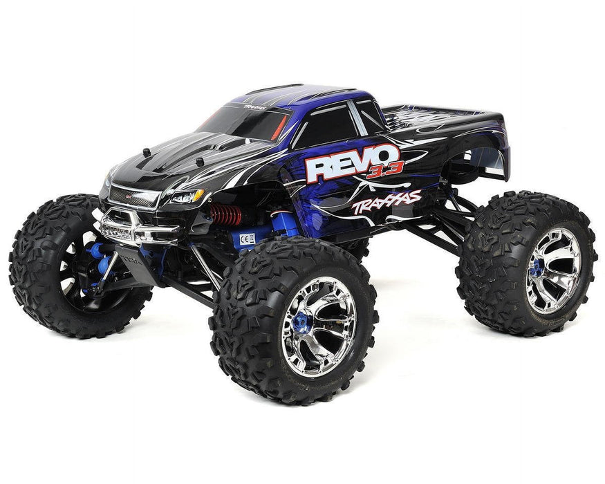 Traxxas Revo 3.3: 4Wd Powered Monster Truck (1/10 Scale), Blue 53097-3-BLUE