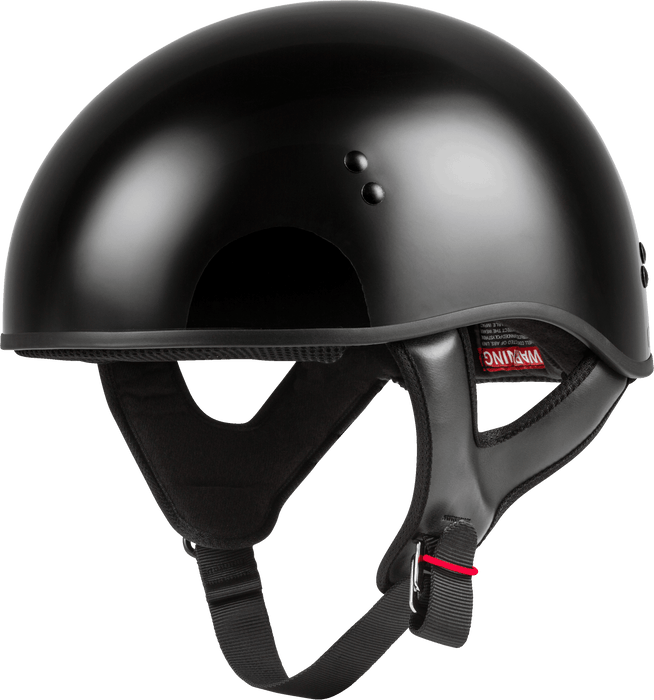 GMAX HH-45 Half-Helmet, DOT Approved for Motorcycle, Moped, Scooter and More (Black MD)