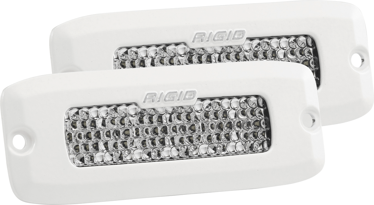 Rigid Industries Sr-Q Series Pro, Drive Diffused Flush Mount, White Housing, Single 975513