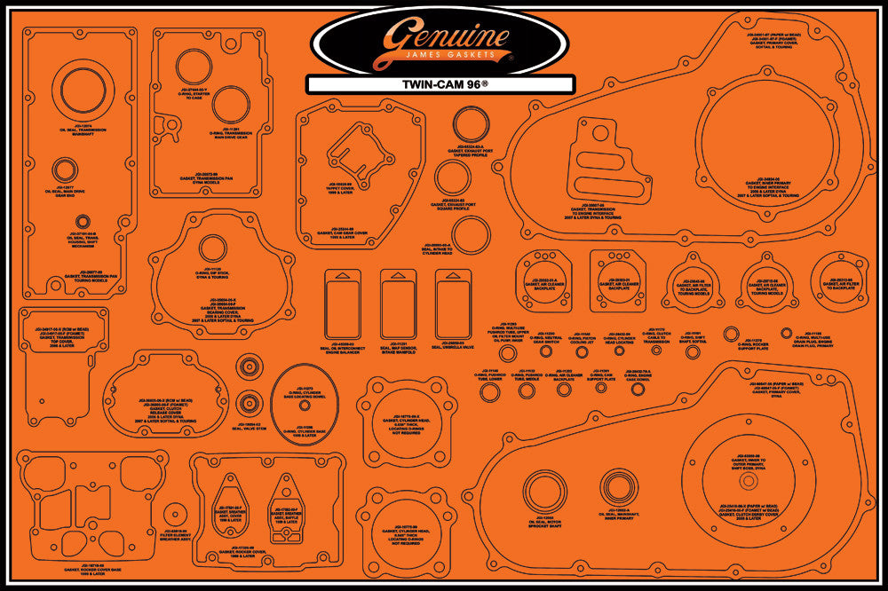 James Gaskets Gasket Display Board 99000-TC96