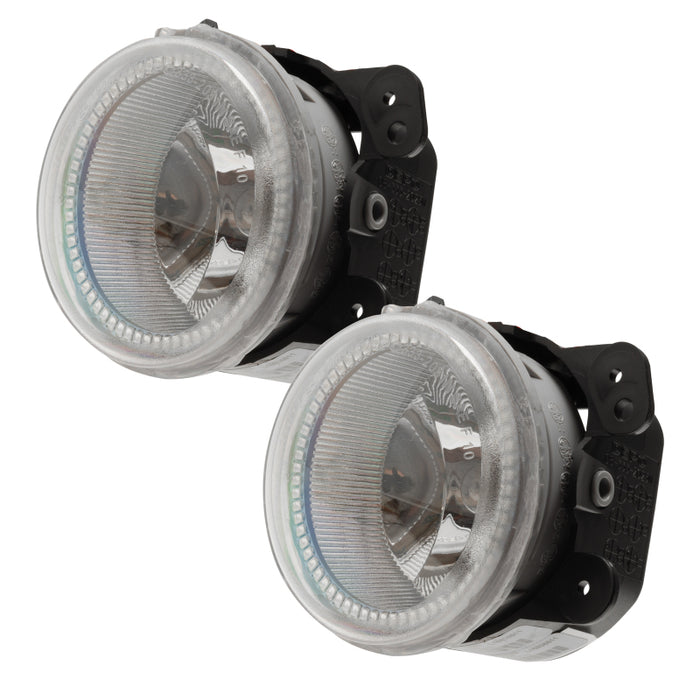 Oracle Lighting 10-15 compatible with Jeep Wrangler JK Pre-Assembled LED Halo Fog Lights -Pink 7159-009