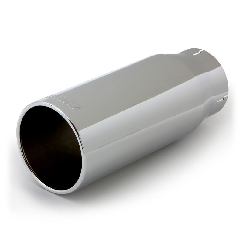 Banks Power Tailpipe Tip Kit SS Round Straight Cut Chrome 4in Tube 5in X 12.5in 52930