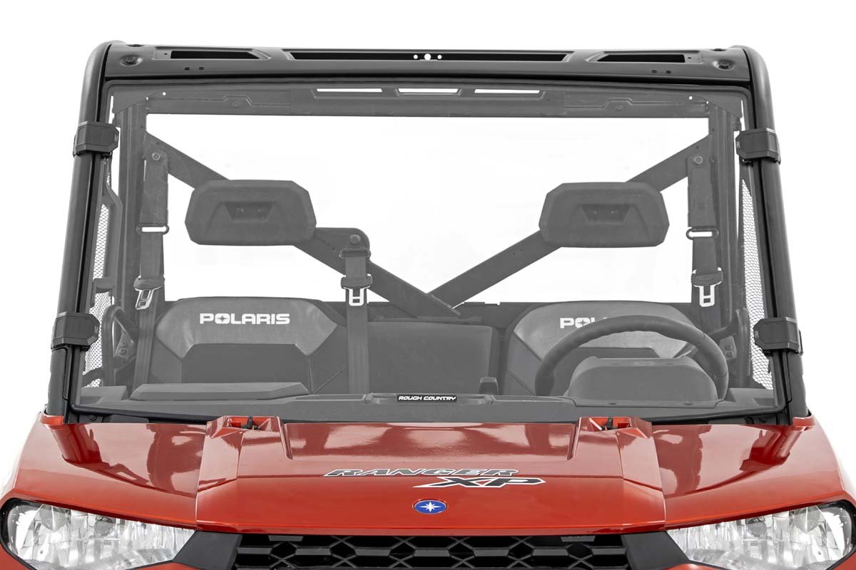 Rough Country Full Windshield Scratch Resistant Fits Polaris Ranger 1000/Ranger Xp 900/1000 98132010
