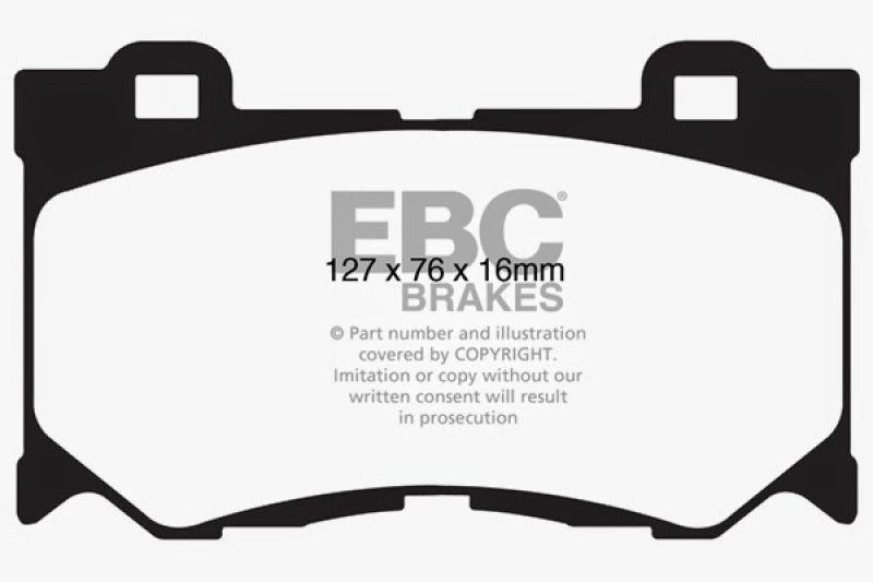 EBC 2013+ Compatible with Infiniti Q50 Hybrid 3.5L Hybrid Sport Ultimax2 Front Brake Pads UD1346