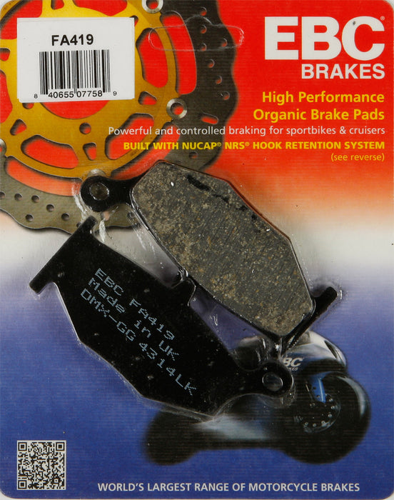 EBC Brakes FA419 Disc Brake Pad Set