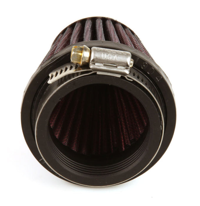 K&N Universal Clamp-On Engine Air Filter: Washable and Reusable: Round Tapered; 1.938 in (49 mm) Flange ID; 3 in (76 mm) Height; 3 in (76 mm) Base; 2 in (51 mm) Top , RC-1060