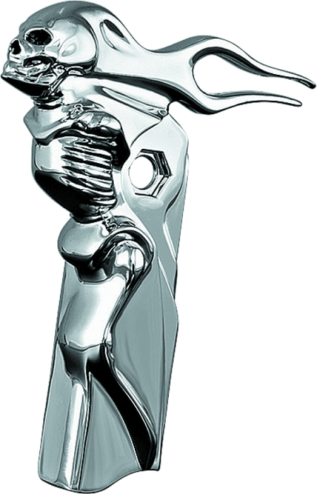 Kuryakyn Zombie Front Shift Arm Cover 82-16 Touring Chrome 1054