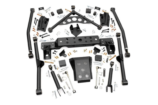 Rough Country Long Arm Upgrade Kit 4 Inch Lift compatible with Jeep Grand Cherokee Wj (99-04) 90900U