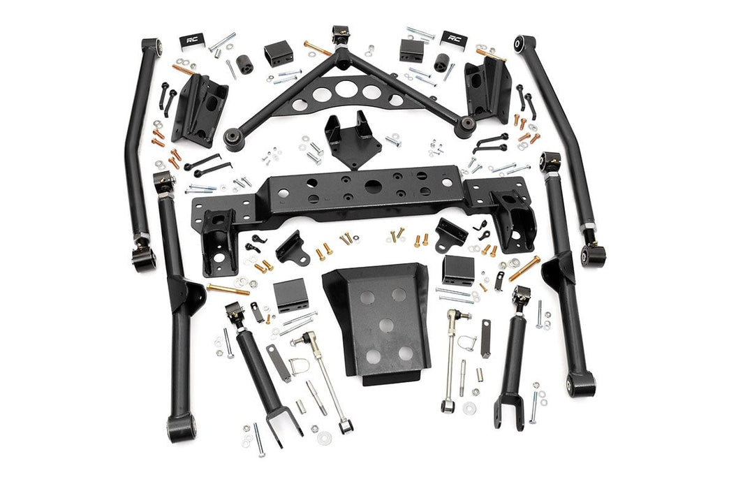 Rough Country Long Arm Upgrade Kit 4 Inch Lift compatible with Jeep Grand Cherokee Wj (99-04) 90900U