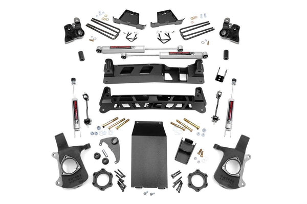 Rough Country 4 Inch Lift Kit Fits Chevy Silverado & fits GMC Sierra 1500 4WD (1999-2006 & Classic) 25830