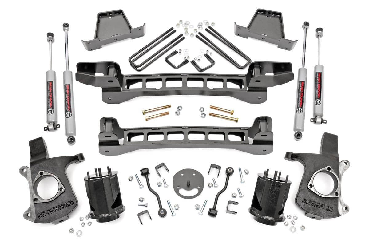 Rough Country 6" Lift Kit Fits Chevy Silverado & fits GMC Sierra 1500 2WD (1999-2006 & Classic) 23420