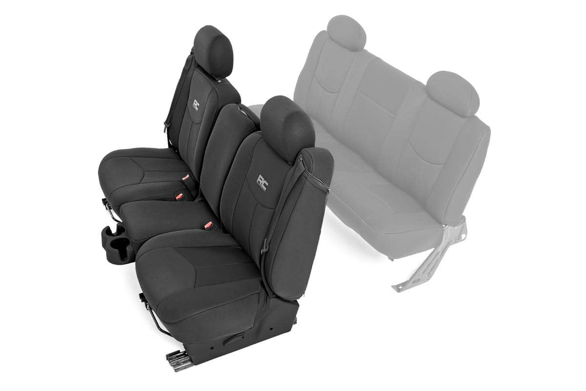 Rough Country Seat Covers Front 40/40/20 Fits Chevy/GMC 1500 (99-06 & Classic) 91013