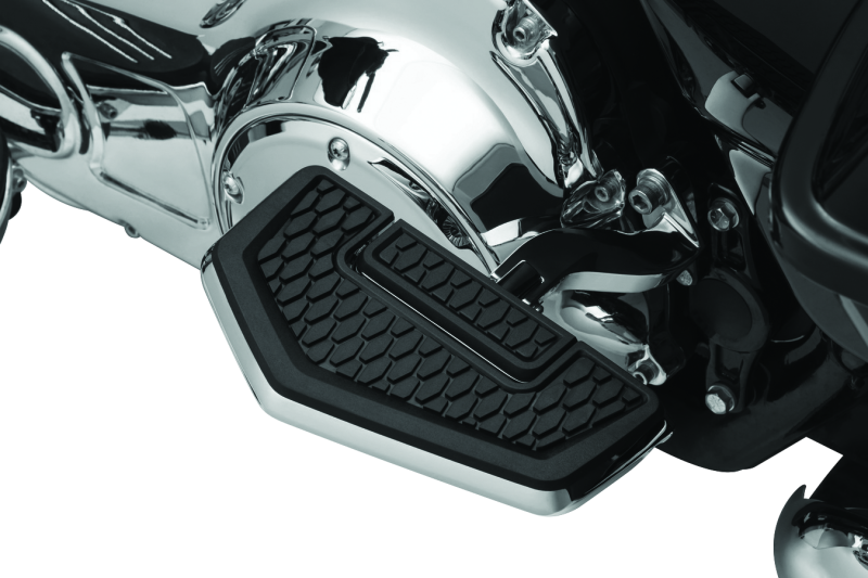 Kuryakyn Chrome Hex Folding Driver Passenger Foot Floor Boards Harley Universal