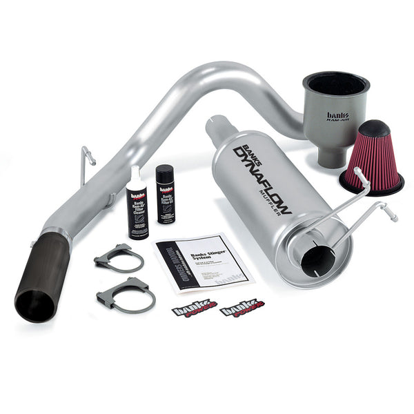 Banks Power 99-04 Ford 6.8L Ext/Crew S/D Stinger System SS Single Exhaust w/ Black Tip 49137-B